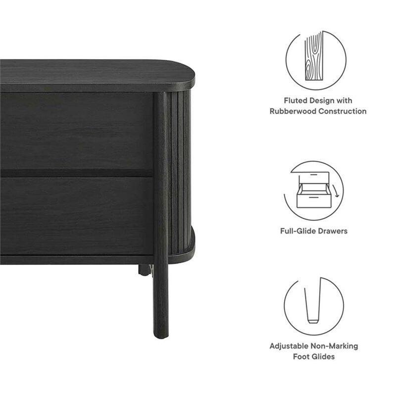 Cadence Fluted 2-Drawer Nightstand image number 8