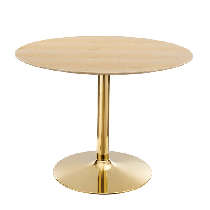 Modway - Verne 40" Dining Table Gold Natural
