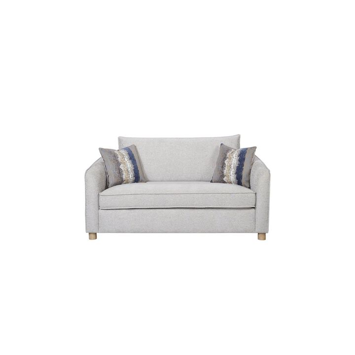 I Home Furnishings Elements Loveseat In Grey Finish