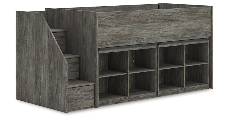 Frandern Twin Loft Bed with Bookcase Storage image number 0