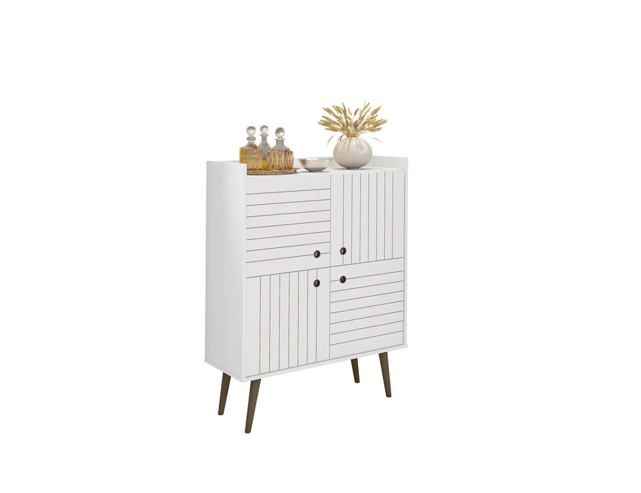 Bogart White Accent Cabinet