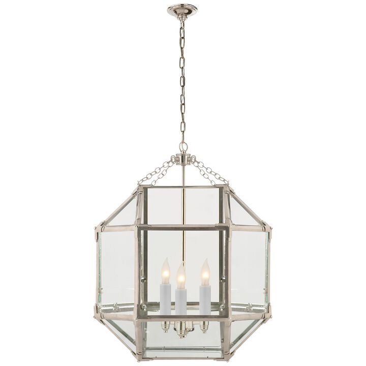 Morris Medium Lantern with Clear Glass