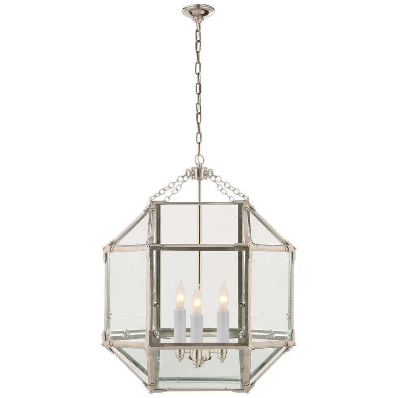 Morris Medium Lantern with Clear Glass