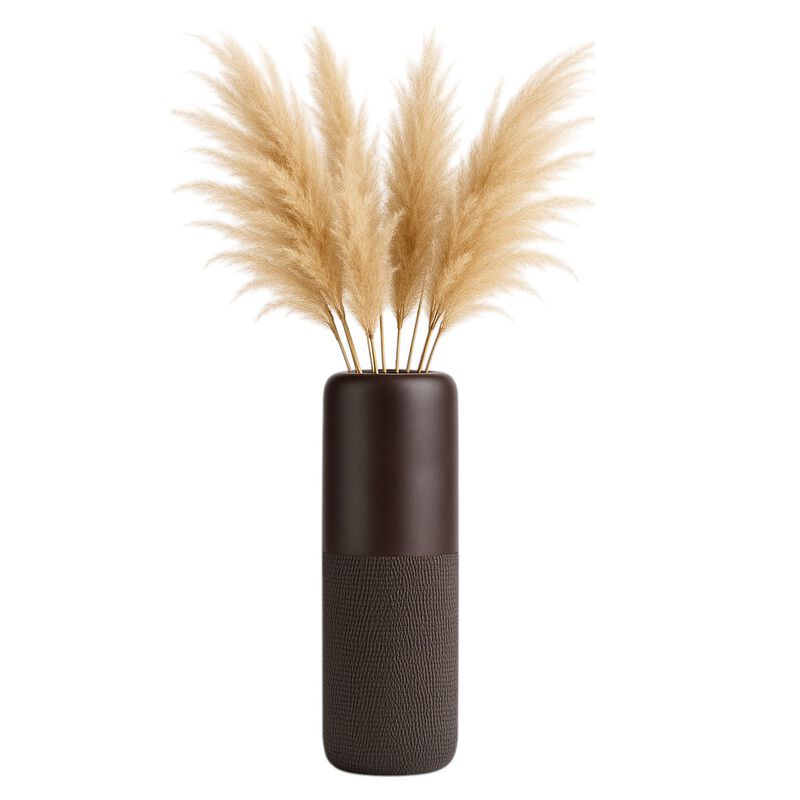 Cer, 18"h Grooved Vase, Java image number 1