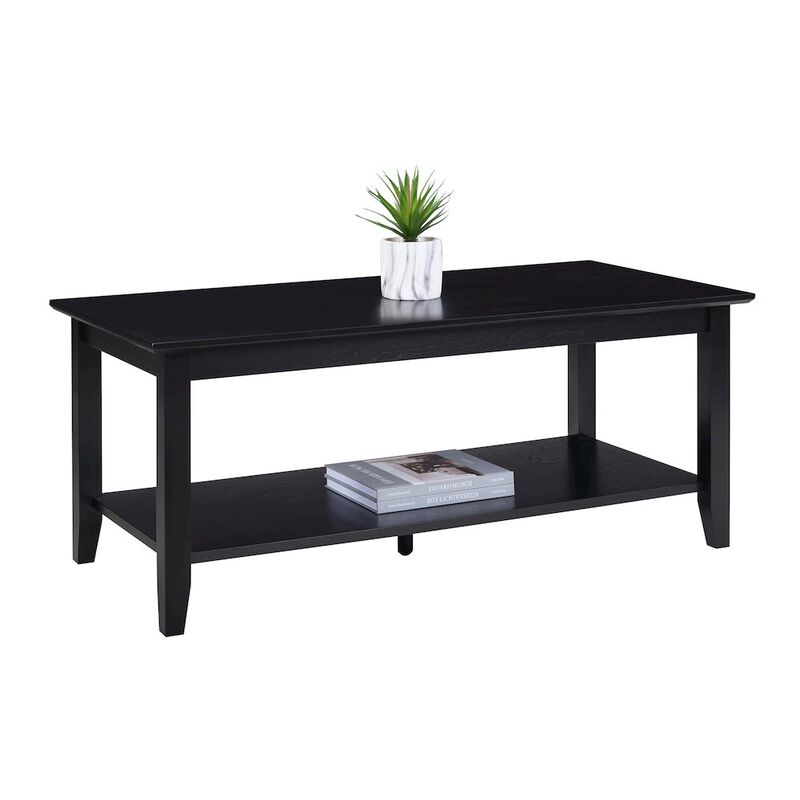 Convenience Concepts American Heritage Rectangle Coffee Table with Shelf image number 4