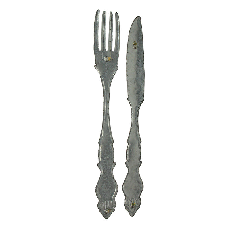 30 In Large Utensil Wall Art Decorative Knife Fork Farmhouse Kitchen Set of 2 image number 5