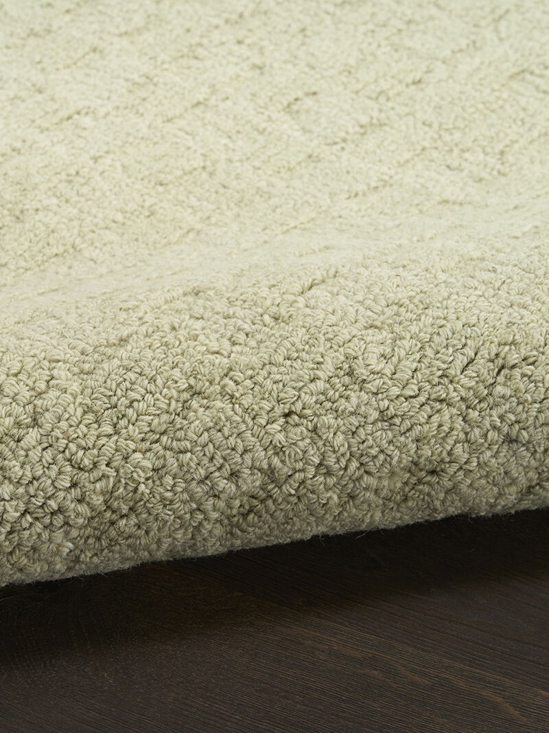 Pure Grids PGR01 Light Green 8'6" x 11'6" Rug