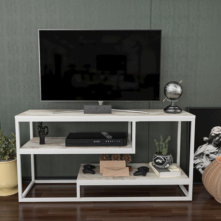 Decorotika Lorin Tv Stand - Ephesus White