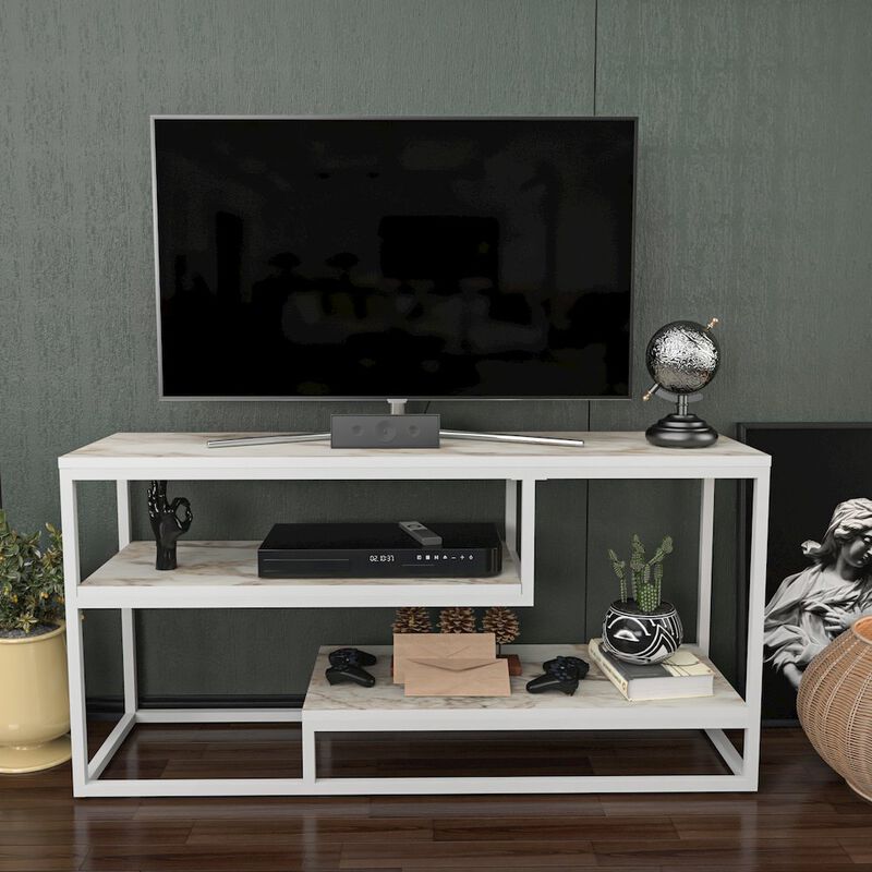 Decorotika Lorin Tv Stand - Ephesus White