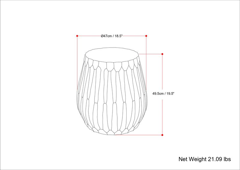 Nellie Cast Aluminum Side Table