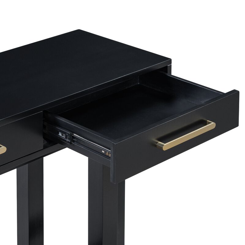 Elegant Console Table with Three Drawers, Extra Long Entryway Table for Entryway, Hallway, Living Room, Foyer, Corridor image number 4