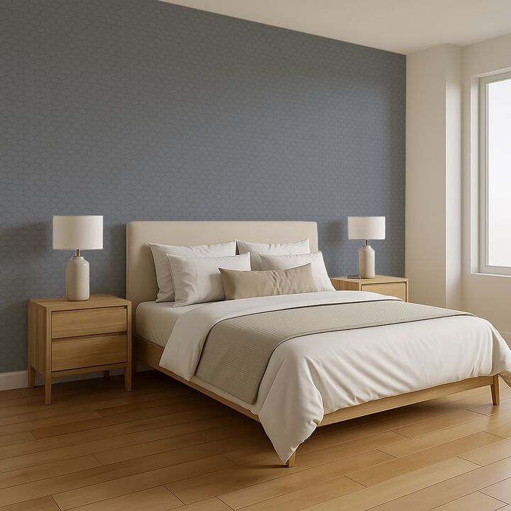 Striped Hexagonal Mosaic Peel and Stick Wallpaper