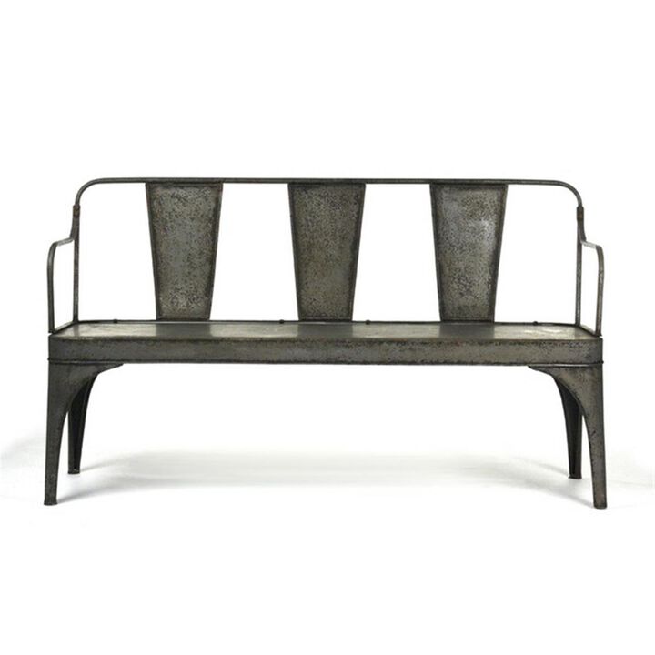 Zentique  Adrienne Iron Chair- 60 x 34 x 20 in.