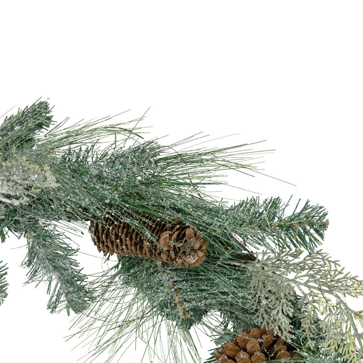 6' x 9" Mixed Pine and Pine Cones Artificial Christmas Garland  Unlit