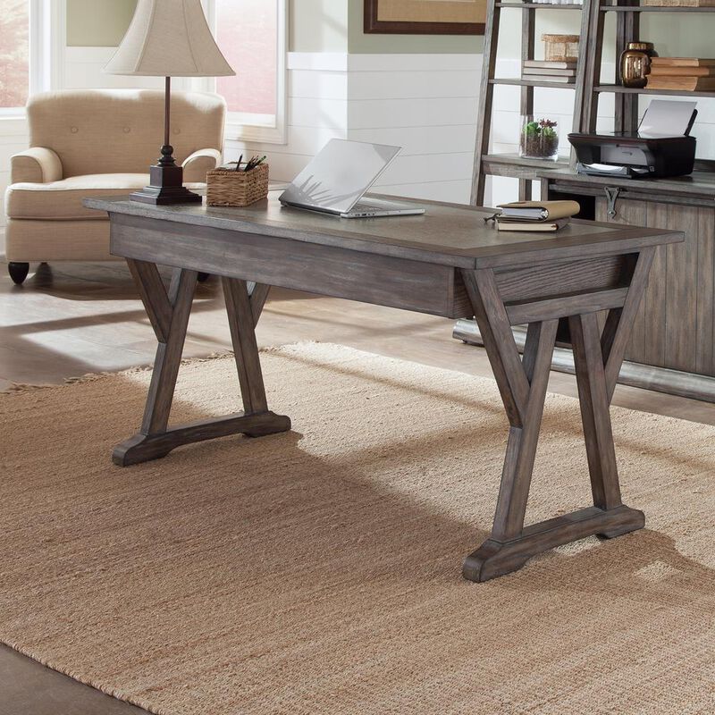 Liberty Furniture Stone Brook Laptop Desk in Rustic Saddle image number 7
