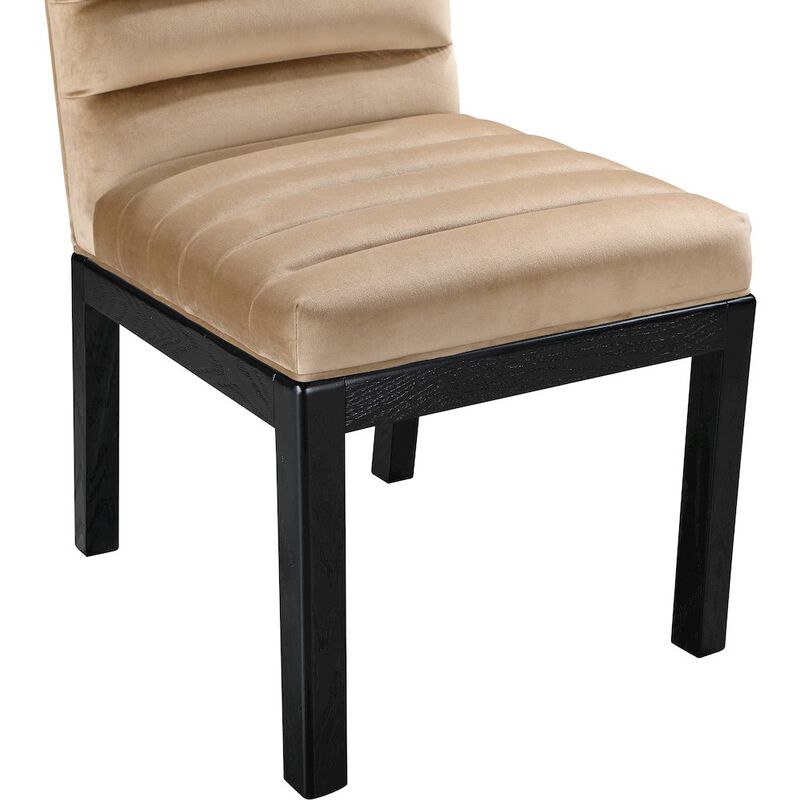 Meridian Furniture Evelyn Beige Velvet Dining Chair