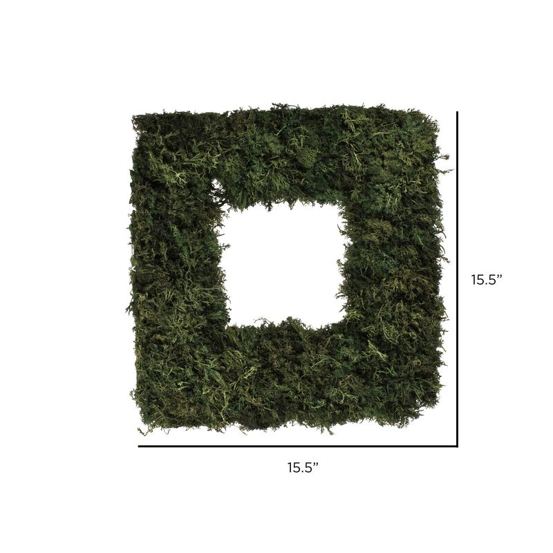 Vickerman 15.5 " Reindeer Moss Square-Dark Green image number 1