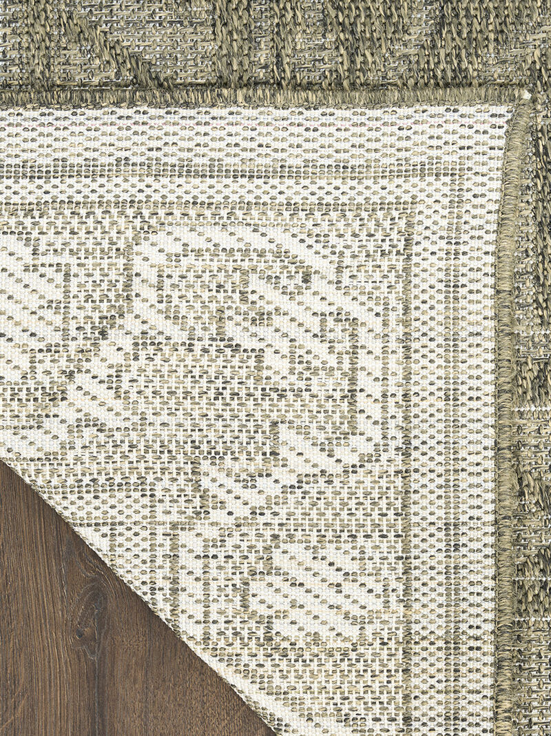Tulum TLM05 Olive 2'2" x 10' Rug image number 1