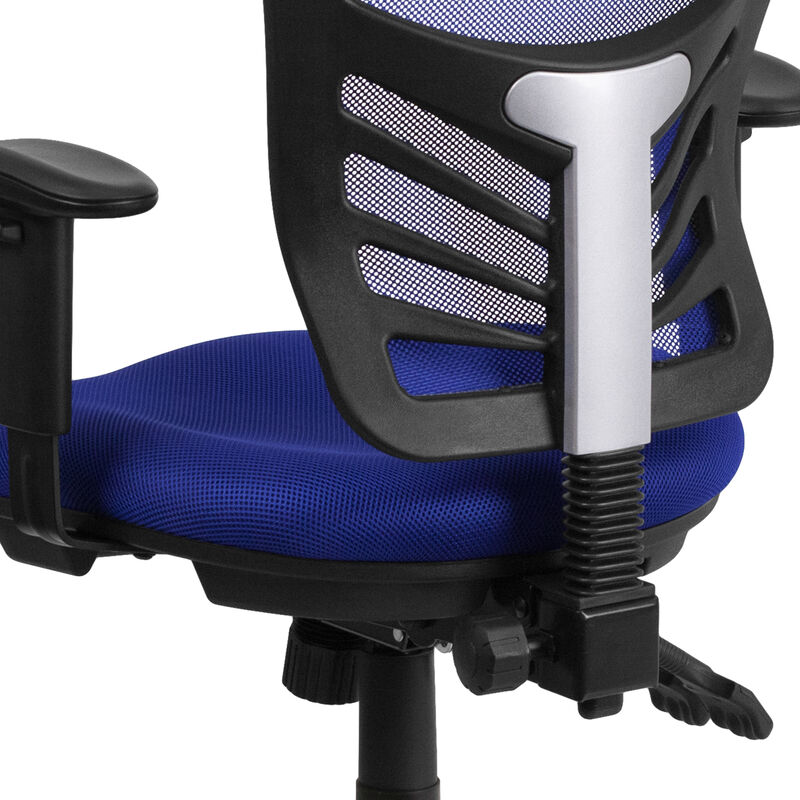 Nicholas Mid-Back Dark Gray Mesh Multifunction Executive Swivel Ergonomic Office Chair with Adjustable Arms image number 5
