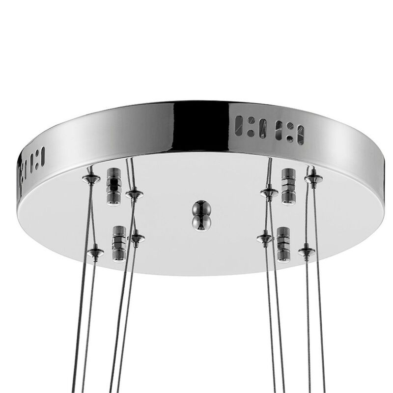 Monroe Chandelier Chrome Crystal Integrated LED Dimmable