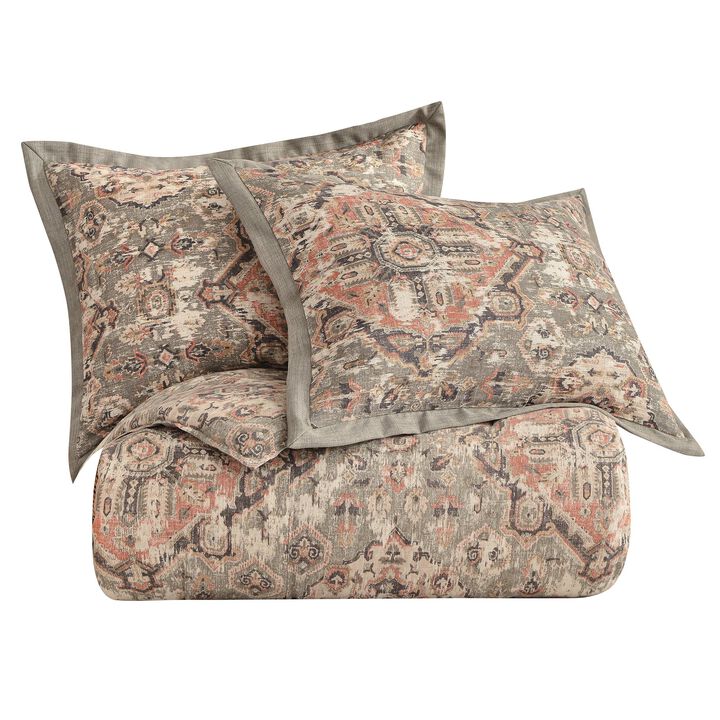 Carmen Kilim Taupe Twin Comforter Set