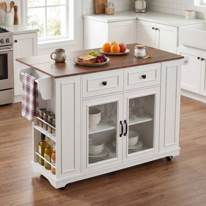 Lobswu Rolling Kitchen Island Cart