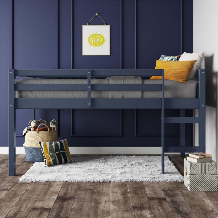 Milton Junior Twin Size Wooden Loft Bed for Kids