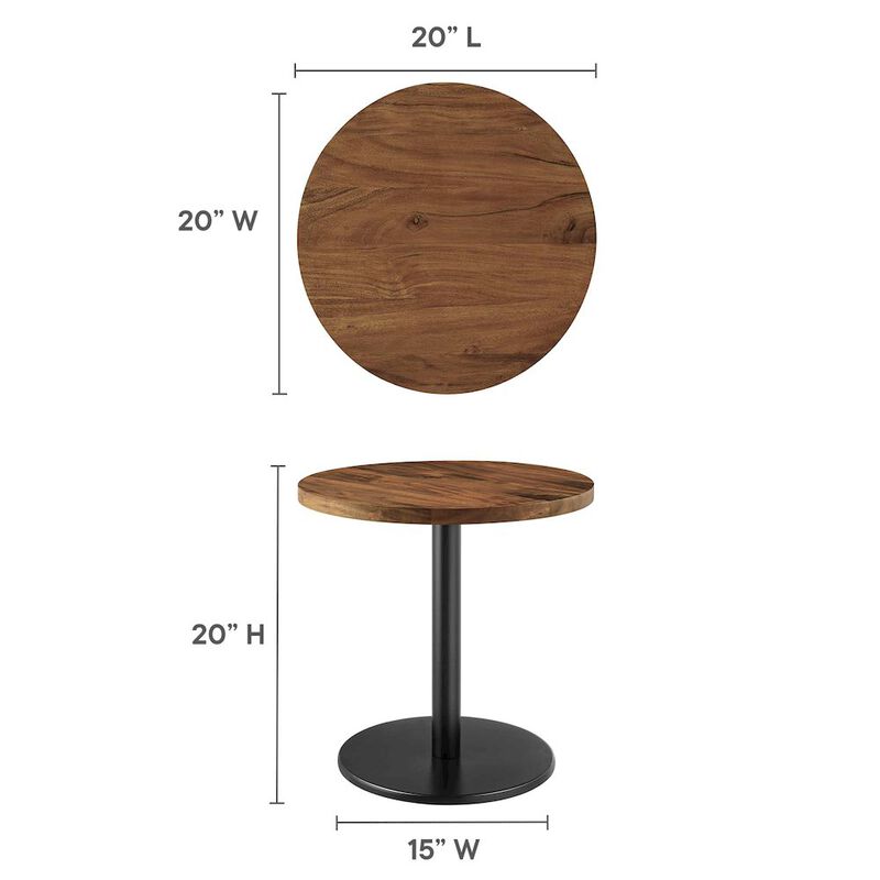 Viva Round Acacia Wood Side Table image number 2