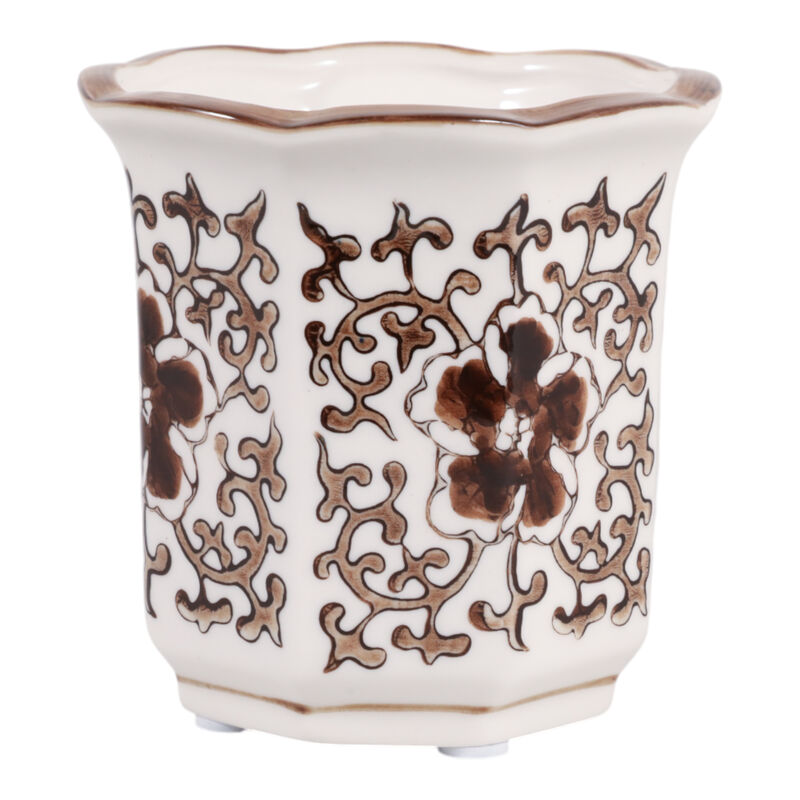 4" Fluted Chinoiserie Candle image number 2