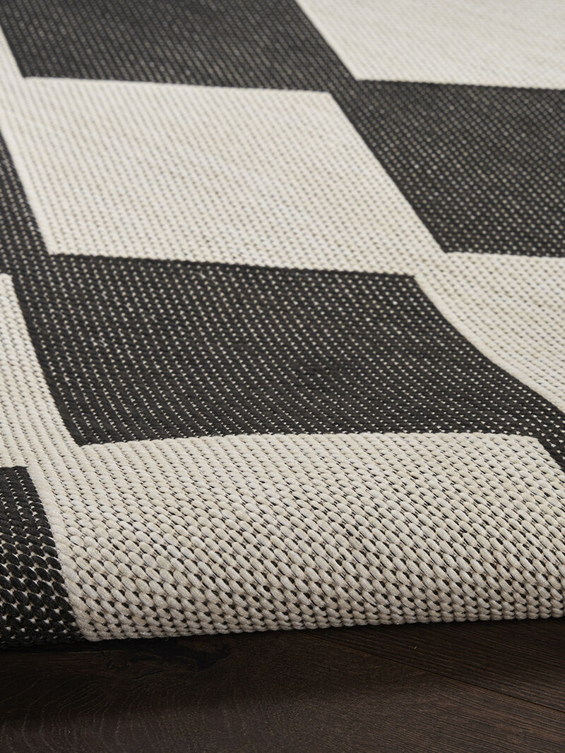 Positano POS04 Black 6' x 9' Rug