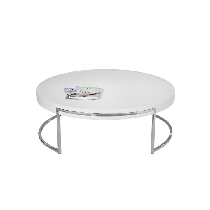 Pangea Home Riso Coffee Table White