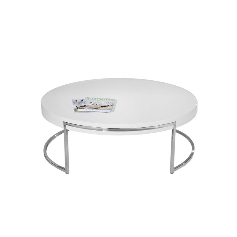 Pangea Home Riso Coffee Table White