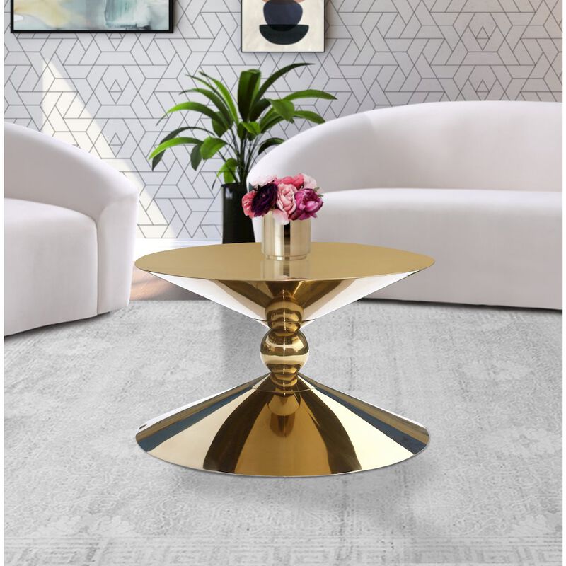 Meridian Furniture Malia Gold Coffee Table