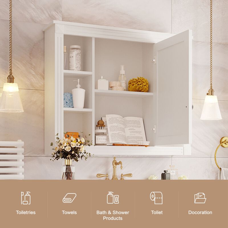 Merax Wall Mounted Bathroom Storage Cabinet