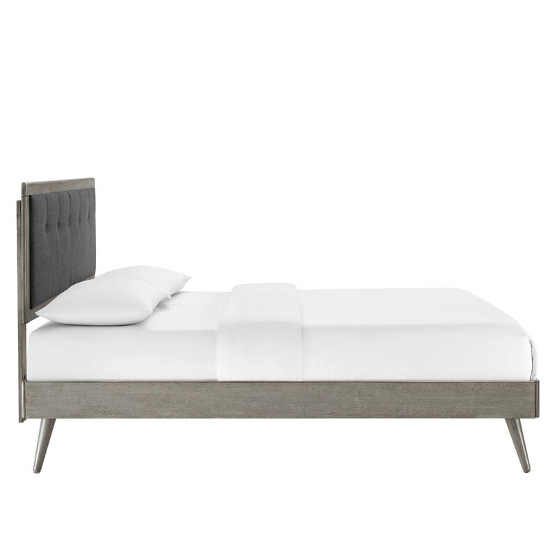 Modway - Willow Queen Wood Platform Bed with Splayed Legs