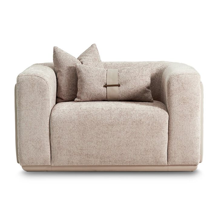 Michael Amini Canberra Chair and a Half - Mink