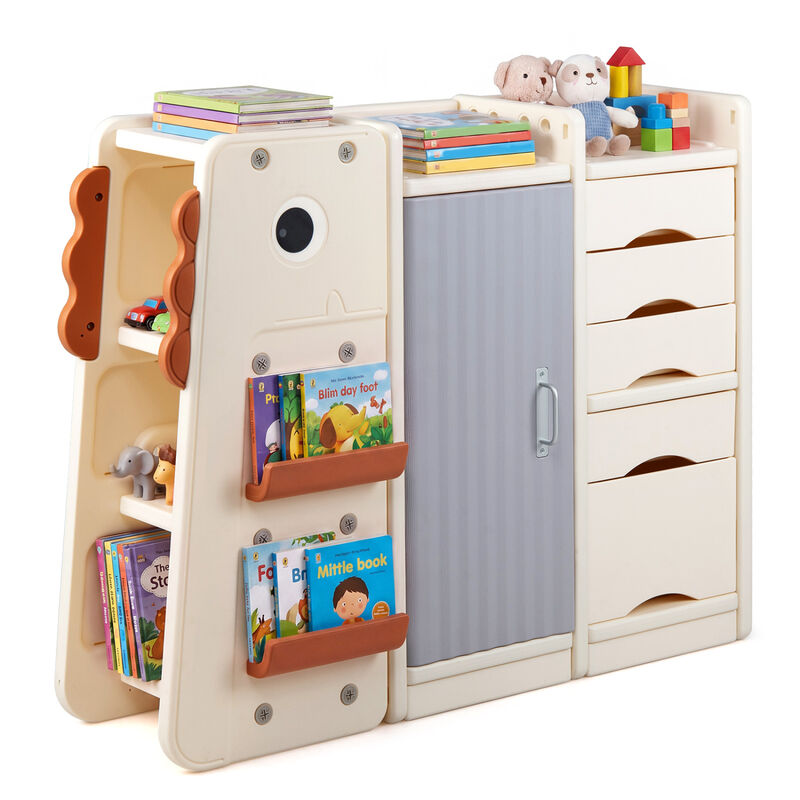 Toy Storage Organizer for Kids with 5 Removable Bins and Shelves image number 3
