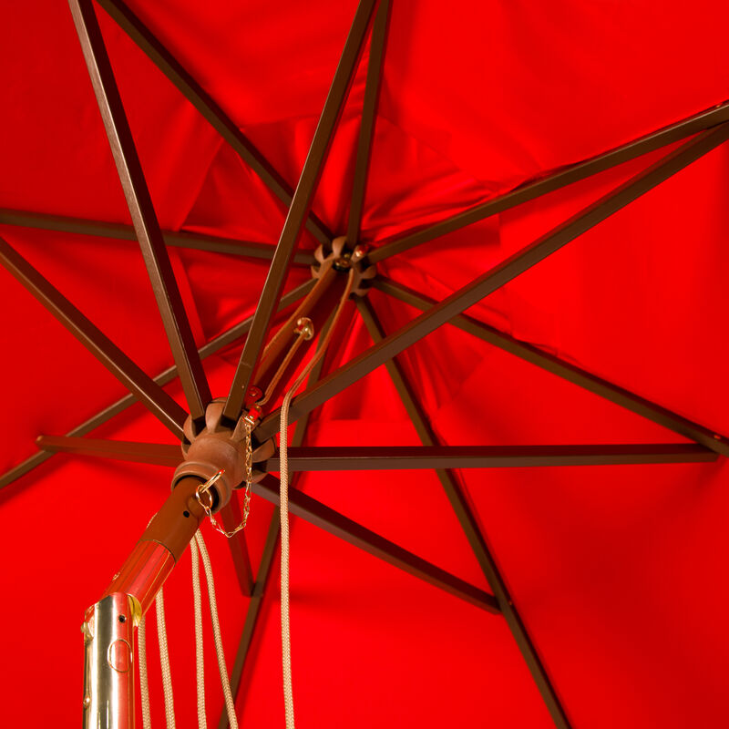 Cannes 9 ft. Wood Crank Umbrella image number 4