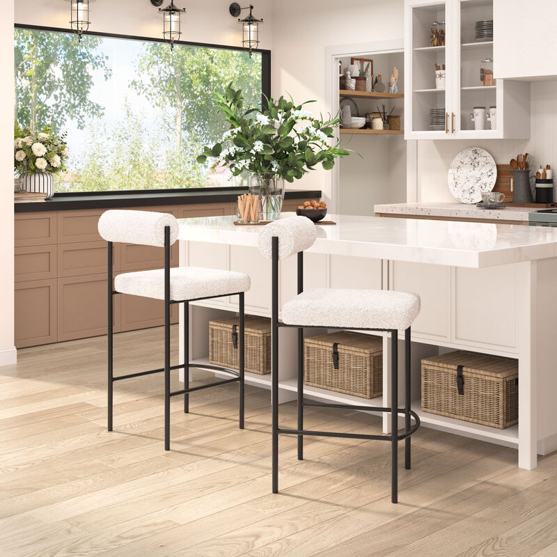 Livorno Counter Stool (Set of 2) Ivory image number 6