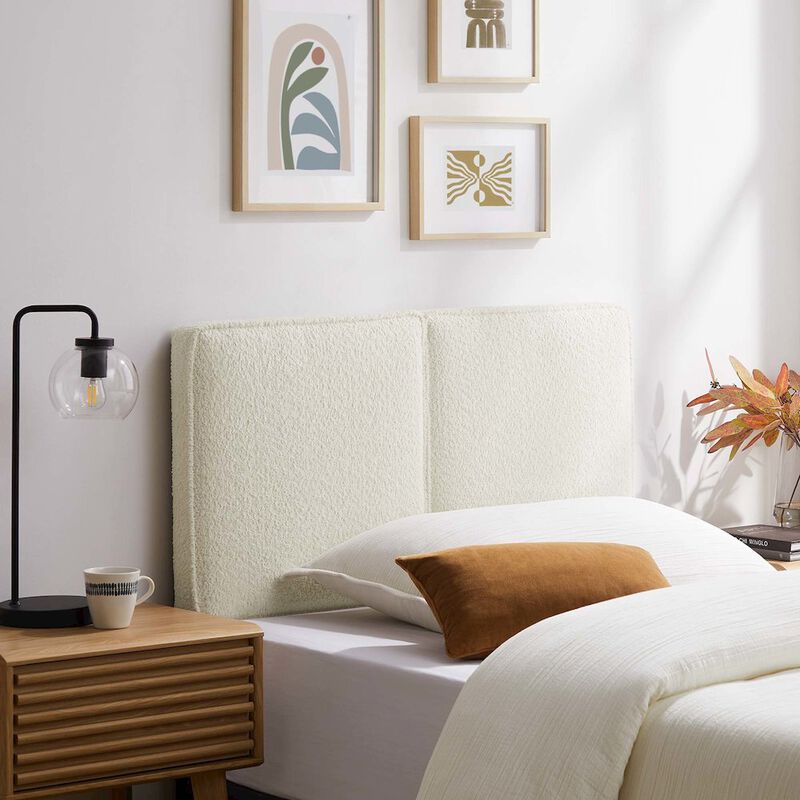 Lindee Boucle Fabric Twin Headboard image number 5