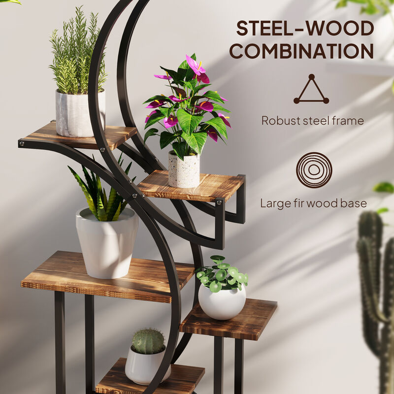 Hivvago 62 Inch Tall Plant Stand for Multiple Plants image number 4
