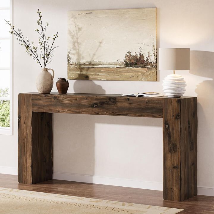 Tribesigns Farmhouse Wood Console Table