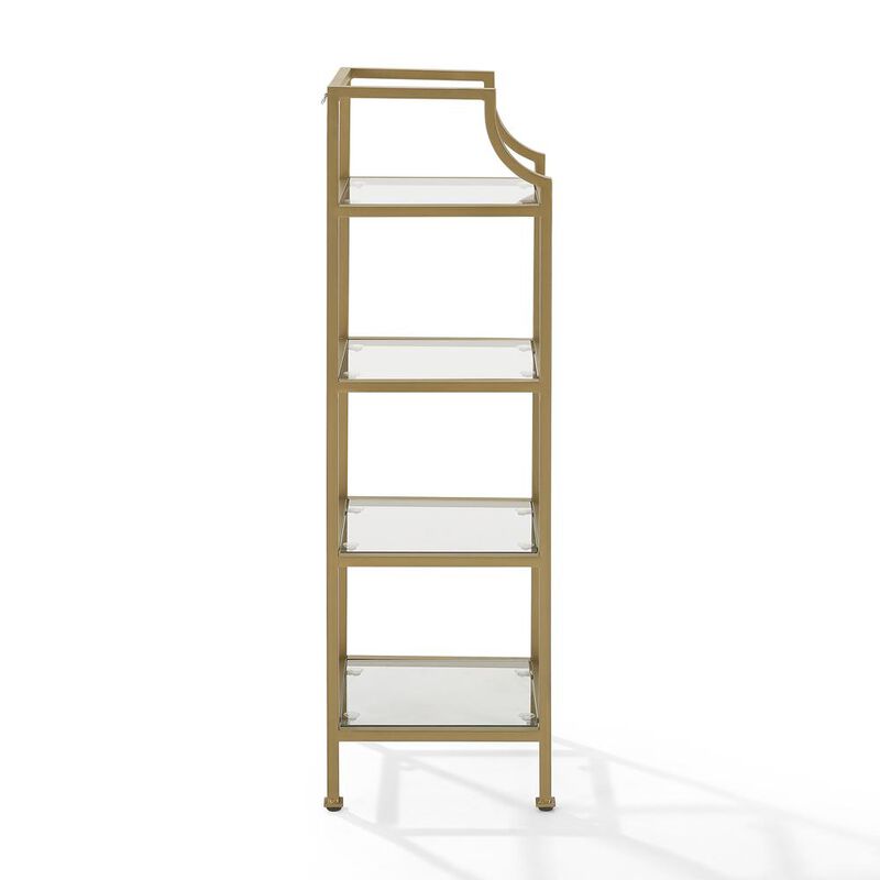 Crosley Furniture Aimee Short Etagere Soft Gold