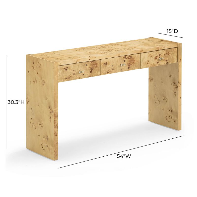 Brandyss Burl Console Table image number 8