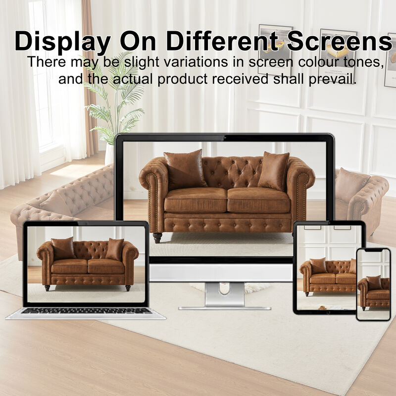 Bralru chesterfield loveseat image number 5
