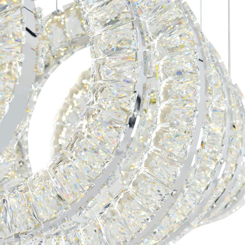 Celina LED Chandelier With Chrome Finish