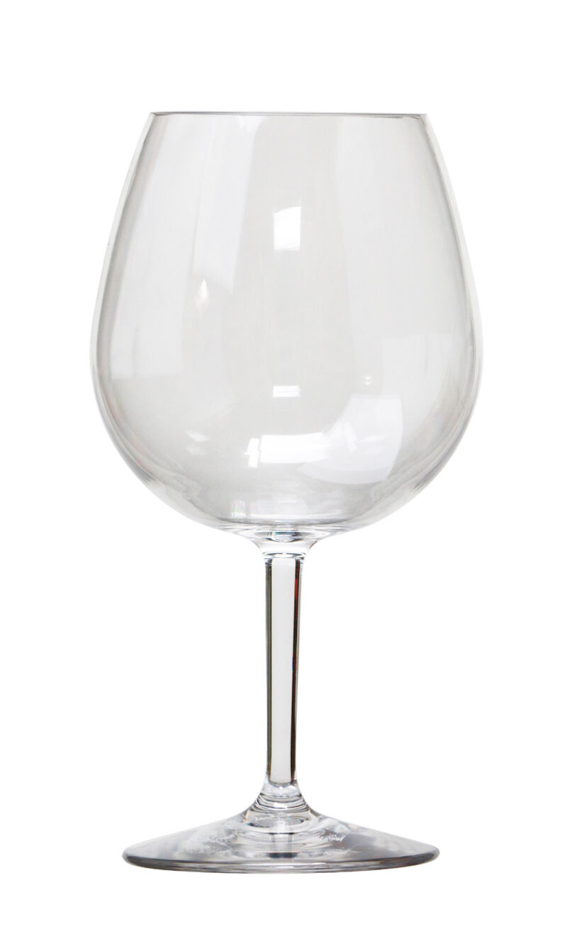 HomeRoots Set of Four Clear Tritan Plastic Stemmed All Purpose Wine Glass image number 3