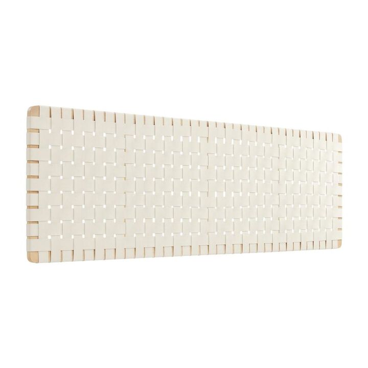 Vegan Leather King Headboard Wall-Mount with DurableTexture and Modern Design