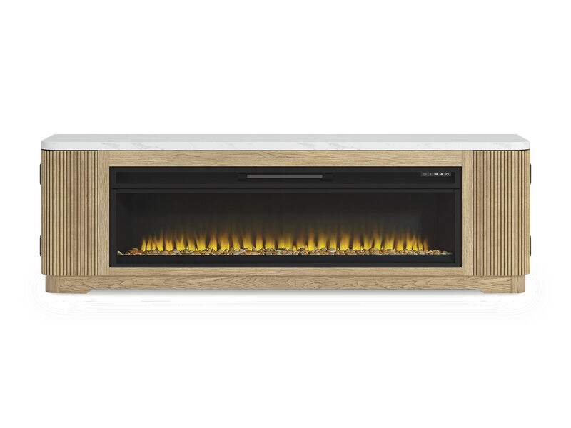 Camdill 80" TV Stand with Electric Fireplace image number 0