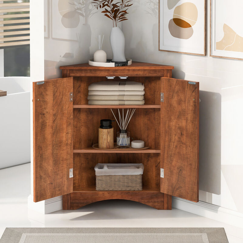 Folreb Triangle Bathroom Storage Cabinet image number 2